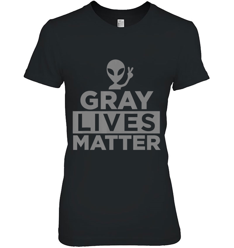 Gray Lives Matter Funny Alien Hoodie