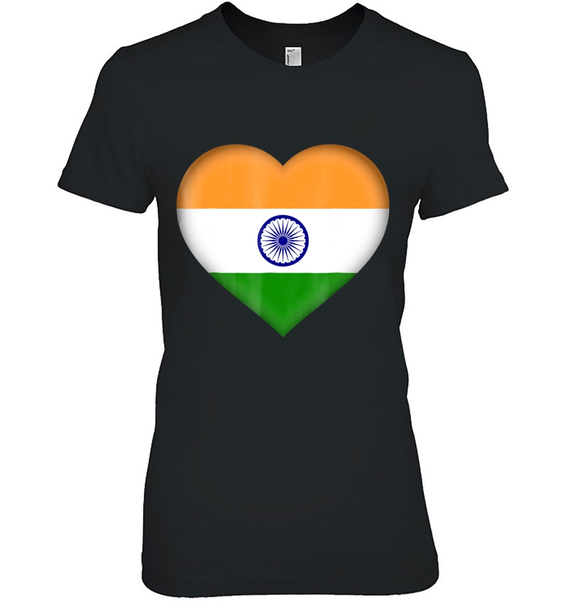 I Love India Indian Flag Heart Outfit Hoodie