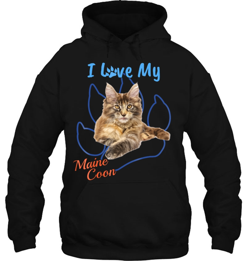 I Love My Maine Coon Best Cat Lover Paw Print ! Mugs