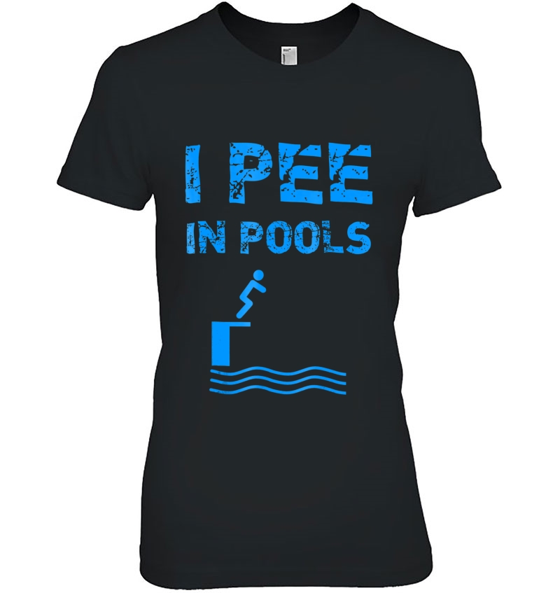 I Pee In Pools Funny Swim Swimming Swimmer Summer Hoodie