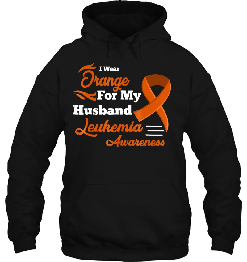 I Wear Orange For My Husband Leukemia Awareness Shirt Mugs