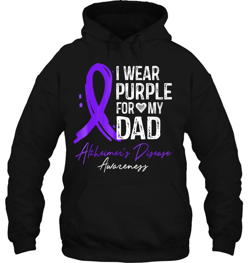 I Wear Purple For My Dad Shirt Alzheimer's Disease Awareness Mugs