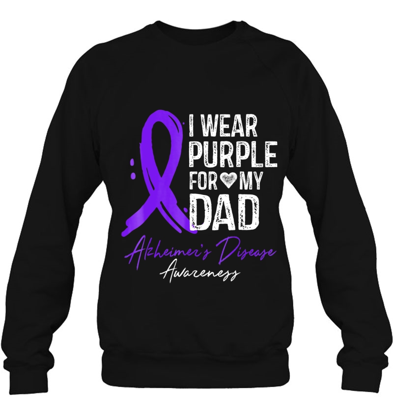 I Wear Purple For My Dad Shirt Alzheimer's Disease Awareness Mugs