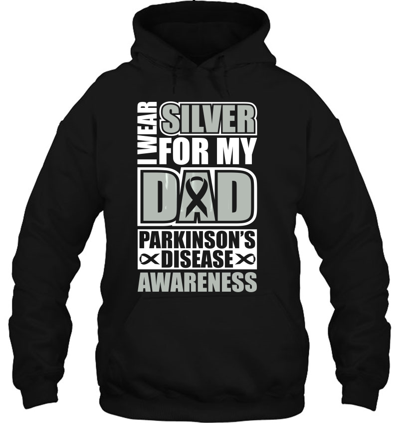 I Wear Silver For My Dad Parkinsons - Men Women Mugs