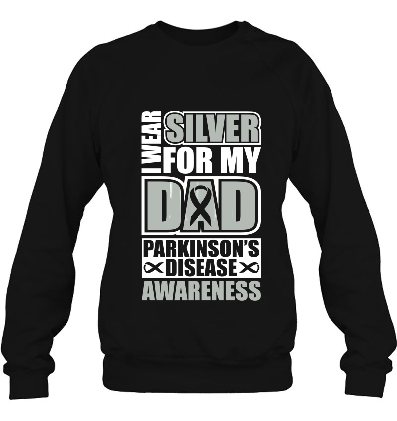 I Wear Silver For My Dad Parkinsons - Men Women Mugs