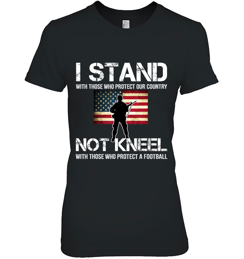 I Will Stand For The Flag Not Kneel Shirt Us Flag Hoodie