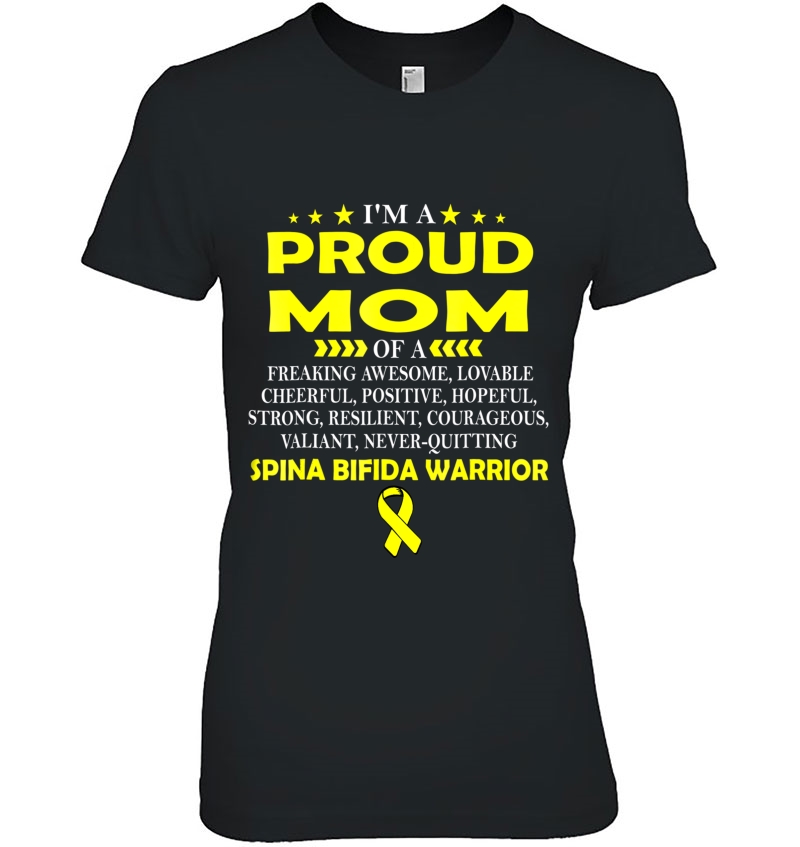 I'm Proud Mom Of Spina Bifida Warrior Hoodie