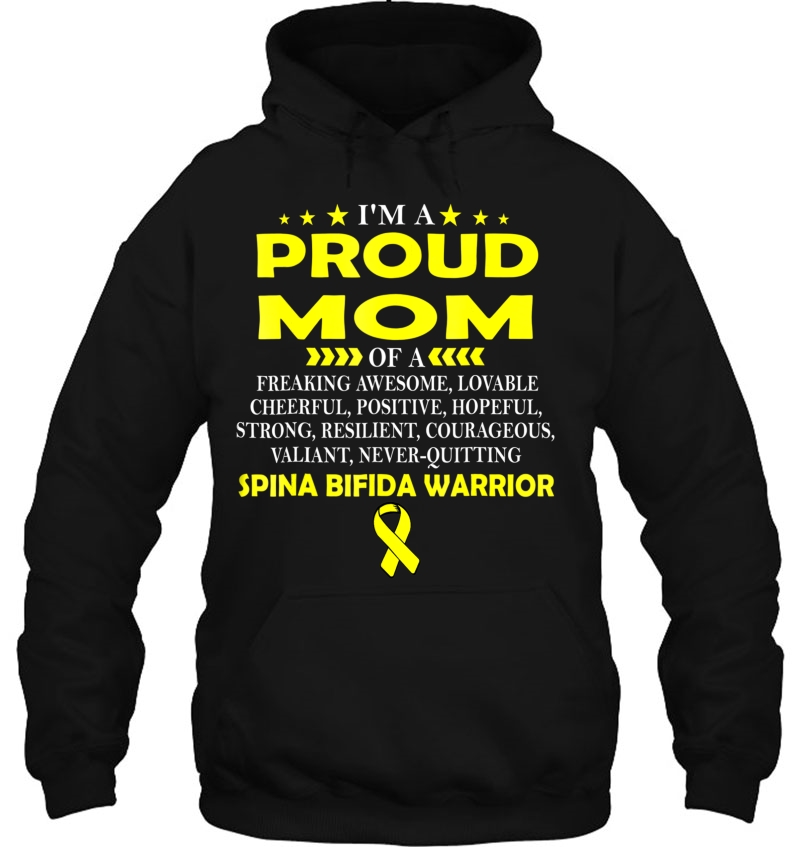 I'm Proud Mom Of Spina Bifida Warrior Mugs