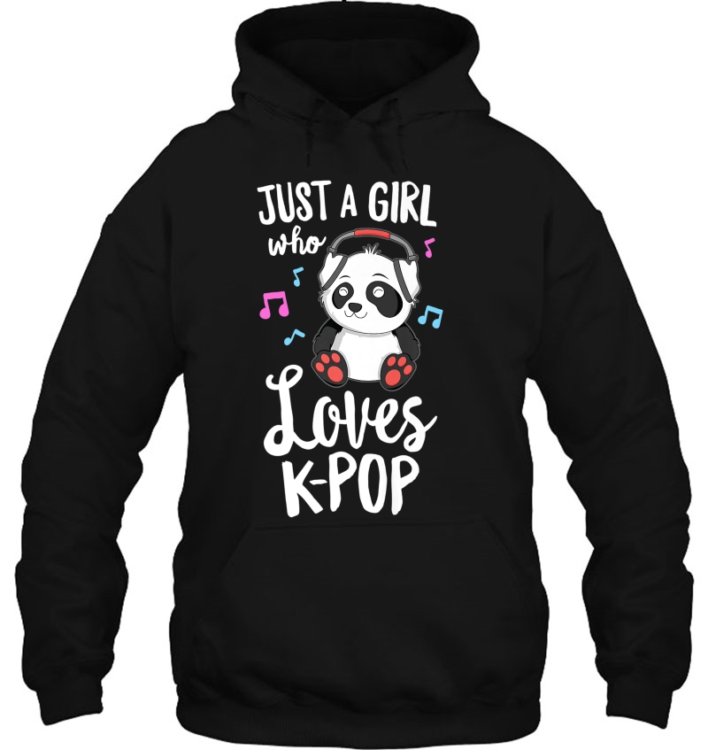 Just A Girl Who Loves K-Pop Shirt Panda Kpop Quote Gift Mugs