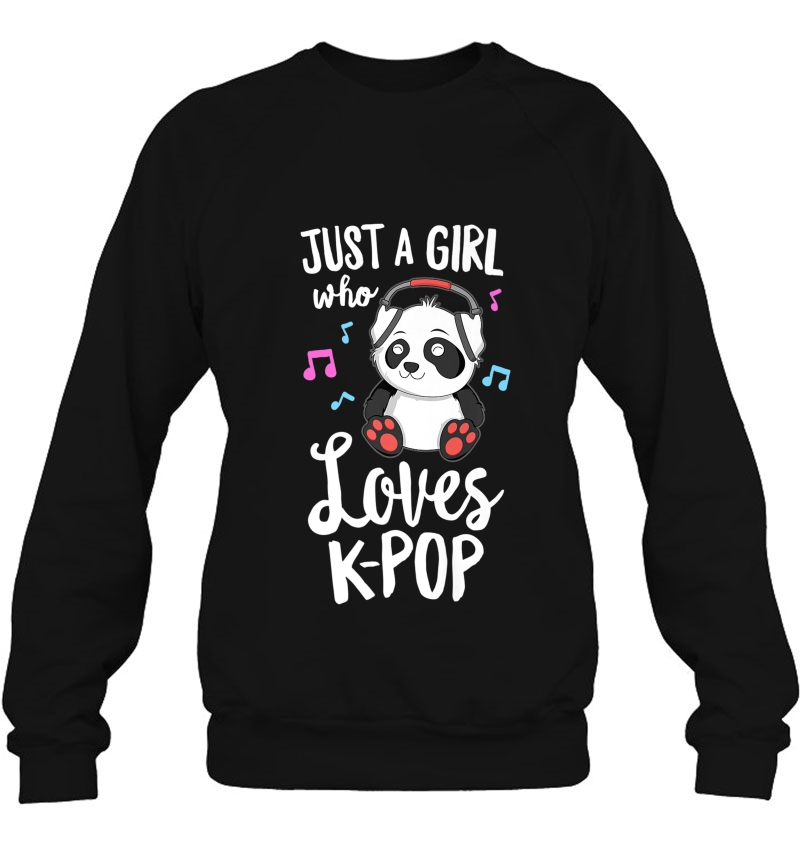 Just A Girl Who Loves K-Pop Shirt Panda Kpop Quote Gift Mugs