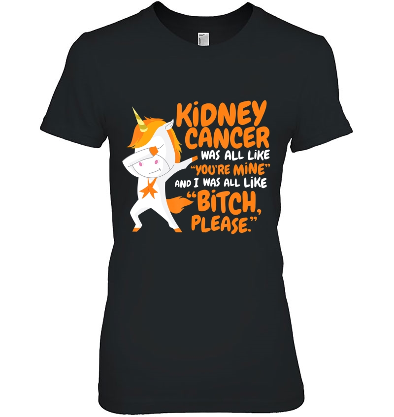 Kidney Cancer Survivor Funny Quote Dabbing Unicorn Gift Hoodie