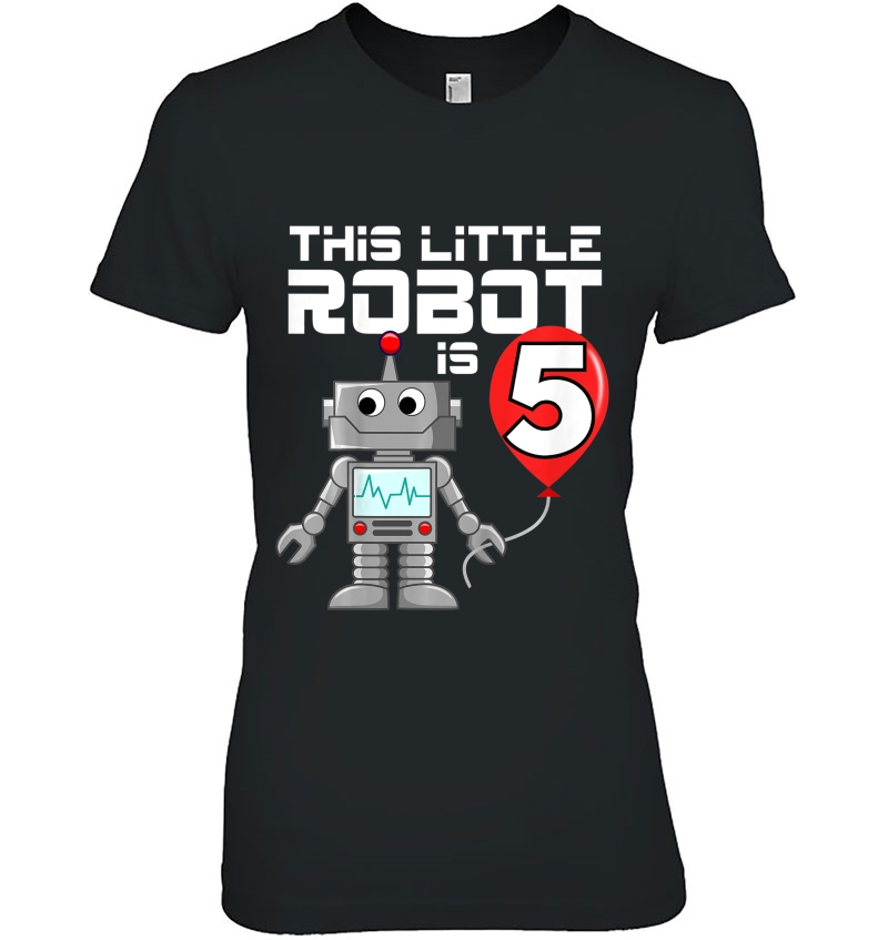 Kids 5 Year Old Robot Birthday Robots Science Robotics 5Th Gift Hoodie