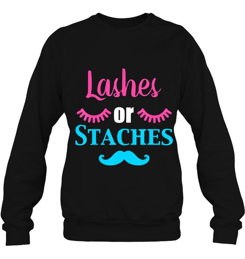 Lashes Or Staches Gender Reveal Party Supplies Shirt Mugs