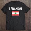 Lebanon Lebanese Tee Flag Souvenir Gift Beirut Tee