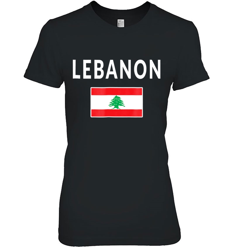 Lebanon Lebanese Tee Flag Souvenir Gift Beirut Ladies Tee