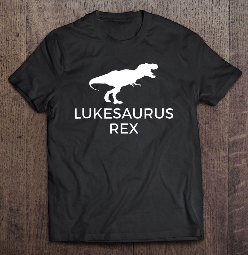 Lukesaurus Rex , Funny Luke Dinosaur Shirt