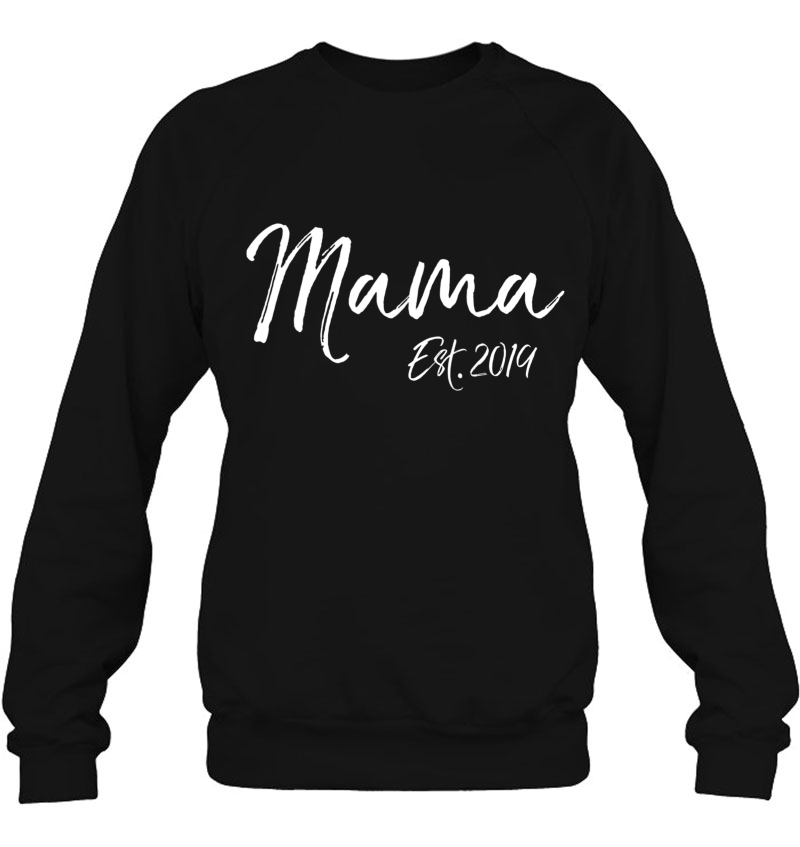 Mama Est. 2019 Shirt Pregnancy Announcement New Mother Mugs