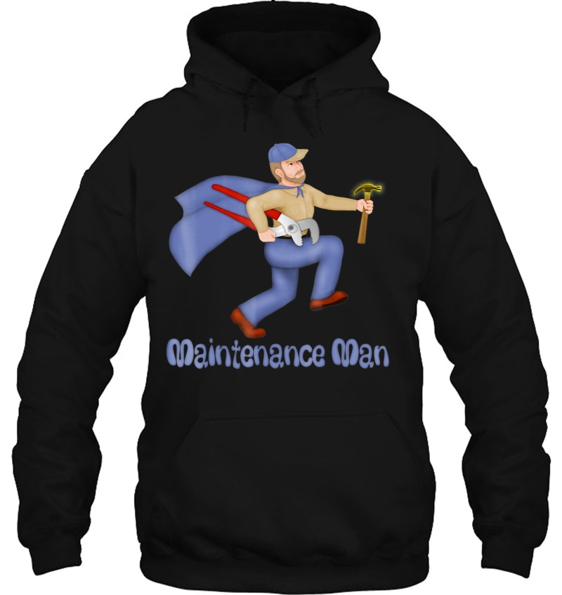 Mens Super Handy Maintenance Man Hoodie