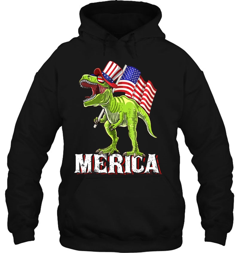 Merica T Rex Dinosaur American Flag 4Th Of July Mugs