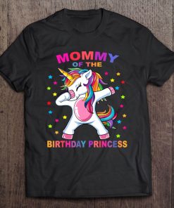 Mommy Of The Birthday Princess Unicorn Girl Outfit Tee