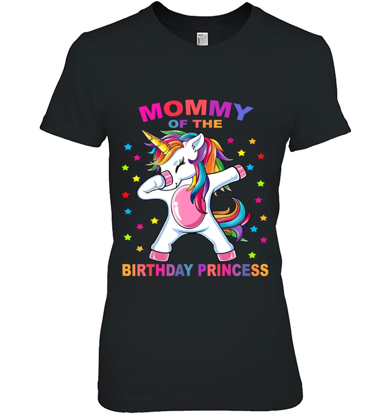 Mommy Of The Birthday Princess Unicorn Girl Outfit Hoodie