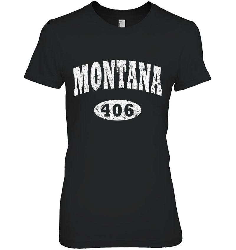 Montana Shirt. Vintage Area Code 406 Ver2 Hoodie