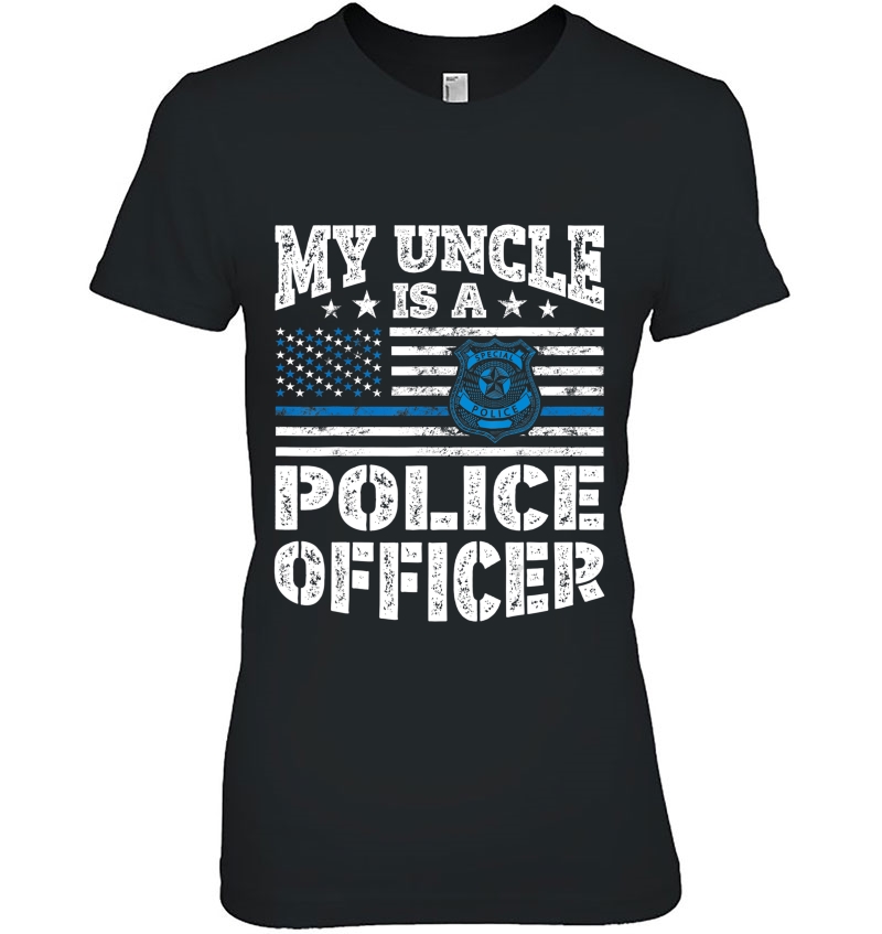 My Uncle Is A Police Officer Kids Boys Funny Hoodie