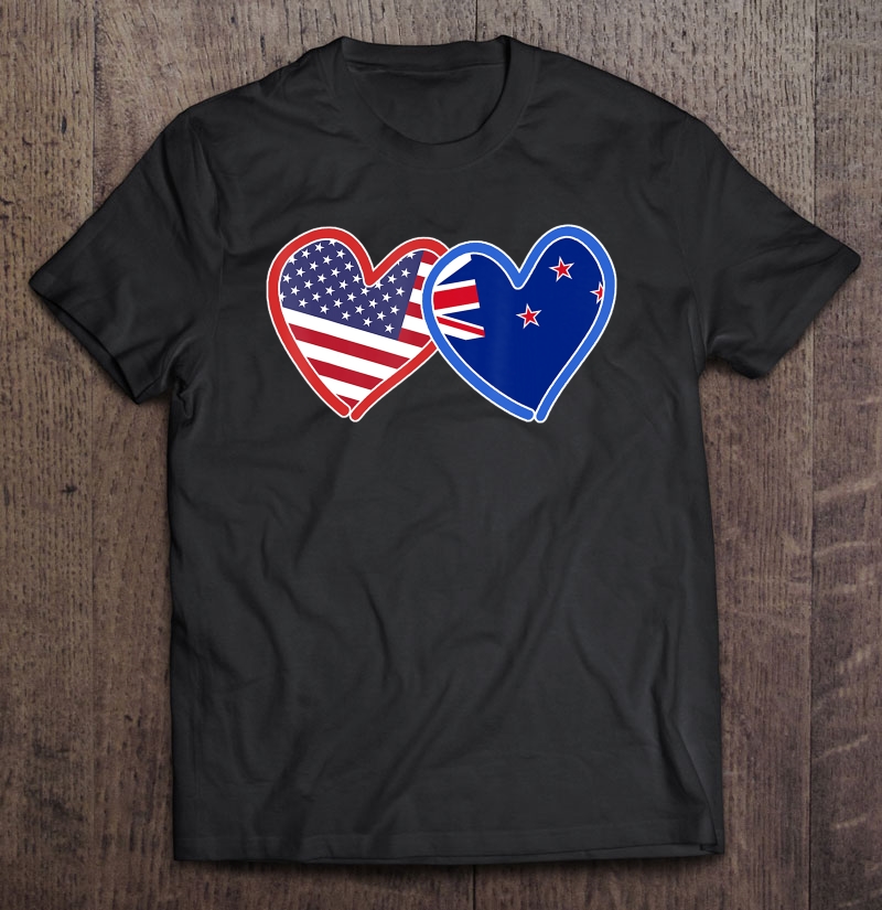 New Zealand American New Zealand & America Flag Shirt