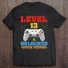 Official Teenager 13Th Birthday Level 13 Unlocked Tee