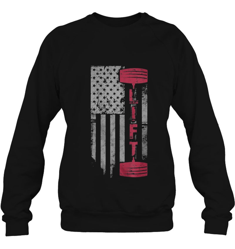 Patriotic Shirt Weight Lifting Usa Flag Fitness Train Mugs