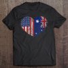 Usa Australia Heart - Dual Citizenship Tee