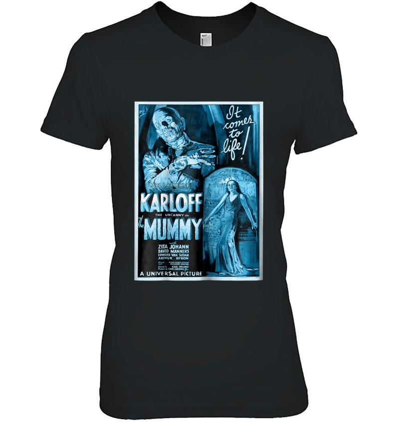 Vintage Movie Poster - Mummy Horror Movie Tee Hoodie