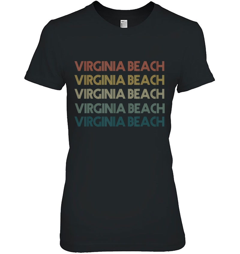 Virginia Beach Virginia Pride Vintage State Va Retro 70S Hoodie