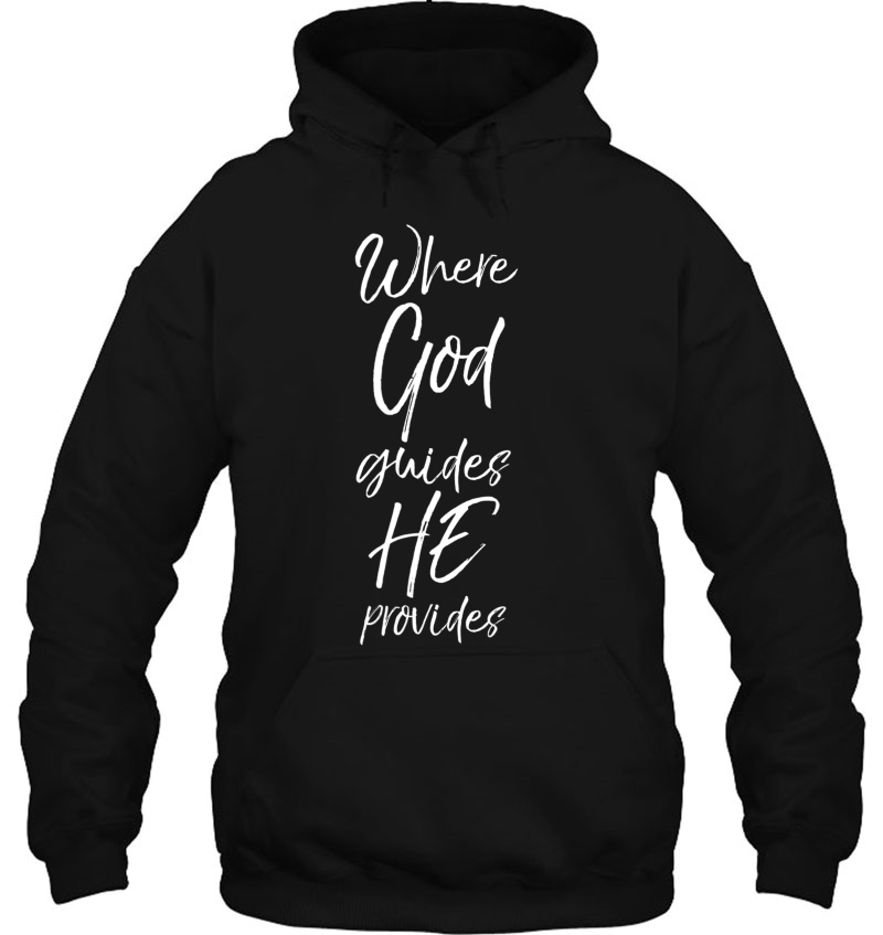 Where God Guides He Provides Shirt Retro Bible Verse Mugs