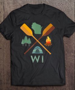 Wisconsin Camping, Canoeing, And Hiking, Nature Tee