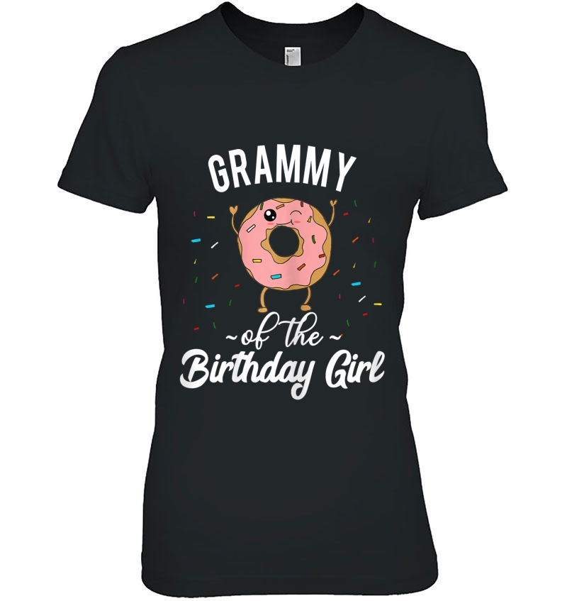 Womens Grammy Of The Birthday Girl Shirt Funny Donut Party Hoodie