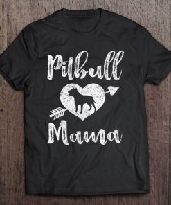 Womens Pitbull Mama Proud Pitbull Mom Tee