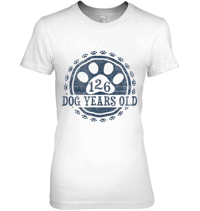 126 Dog Years Old, 18 In Human 18Th Birthday Gift Hoodie