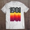 39Th Birthday Vintage Retro 80S Style 1981 Ver2 Tee