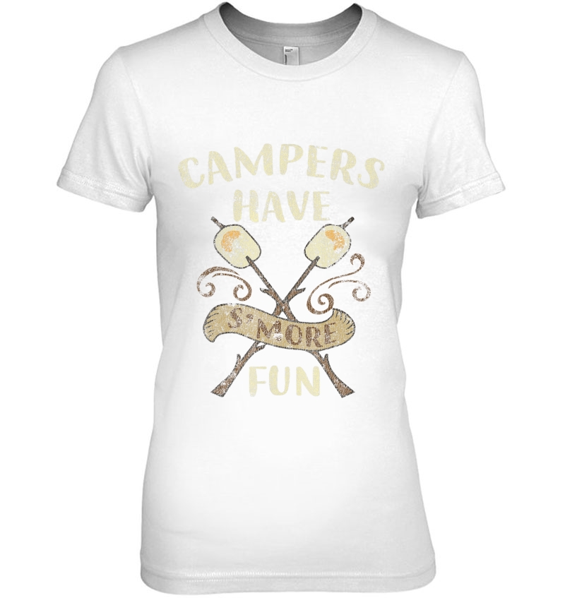 Campers Have S'more Fun Camping Distressed Hoodie