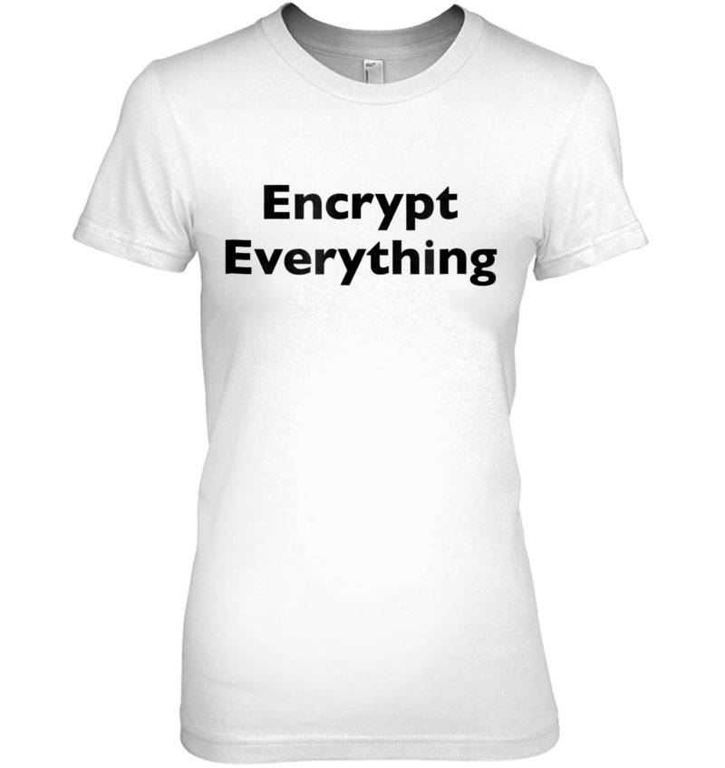 Encrypt Everything, Clever Print Gift Hoodie