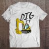 Excavator Dig It Kids Toddler Boy Tee