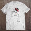 Girl Power Grl Pwr Retro Rockabilly Pin Up Art By Anne Cha Tee