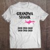 Grandma Shark Doo Doo Gift For Women Christmas Pullover Tee