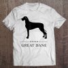 Great Dane Shirt Black Silhouette Tee