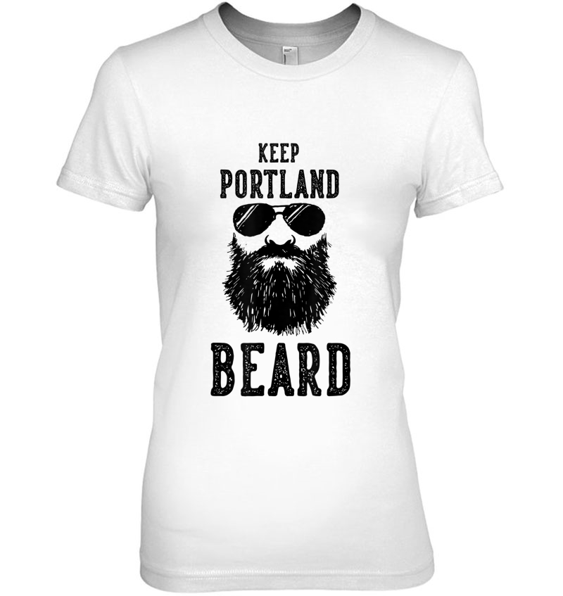 Keep Portland Oregon Beard Funny Hipster Retro Hoodie