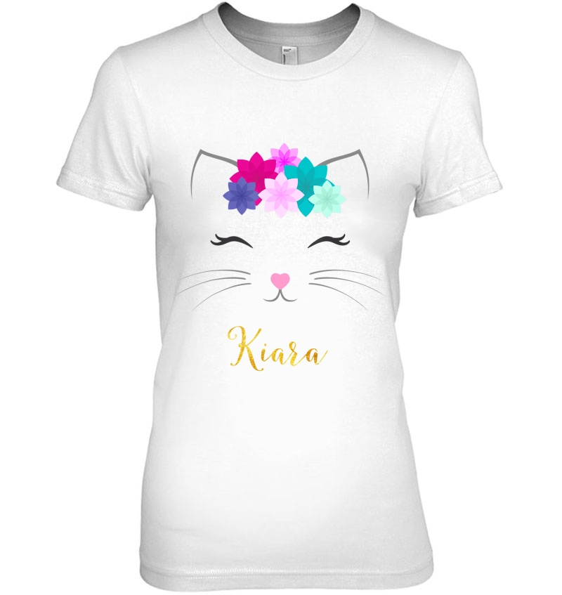 Kiara Name Gift Personalized Kitty Cat Hoodie