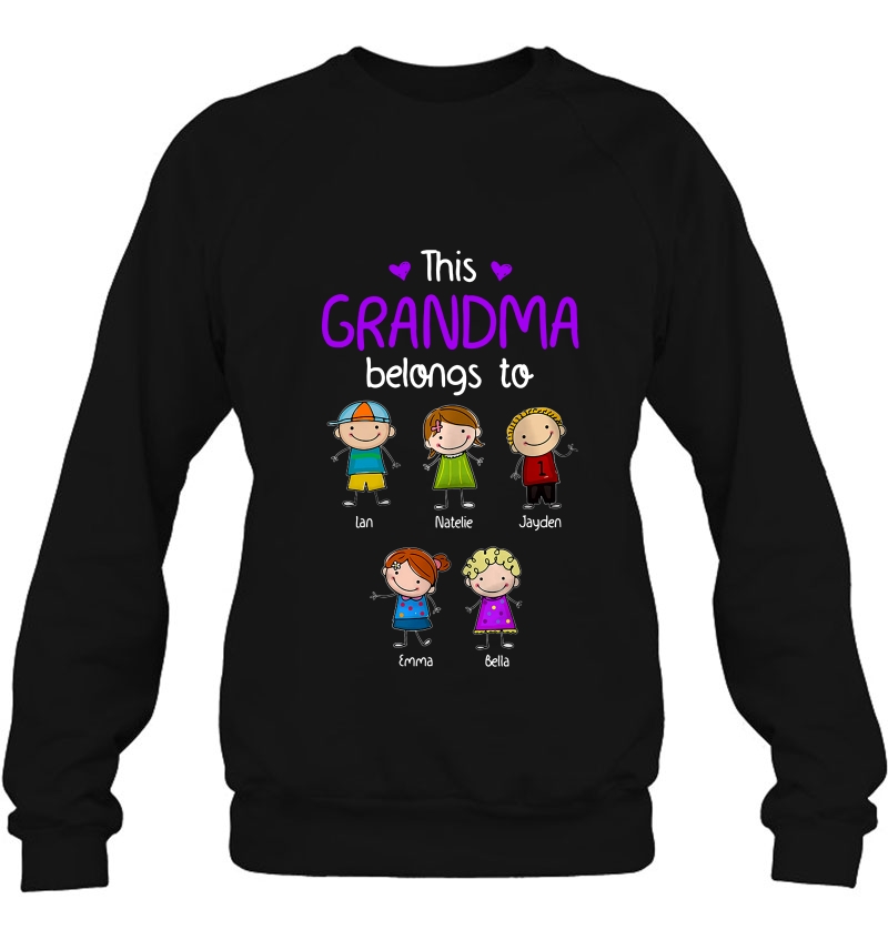 This Grandma Belong To Natelie Jayden Emma Bella Mugs