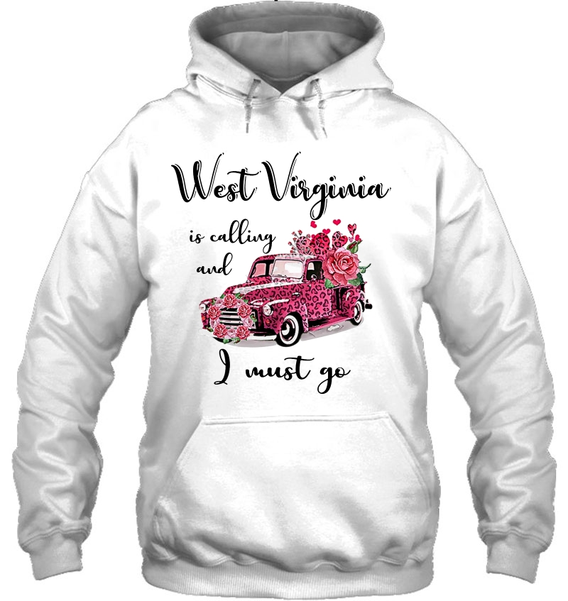 West Virginia Is Calling And I Must Go Pink Truck Floral Version Mugs