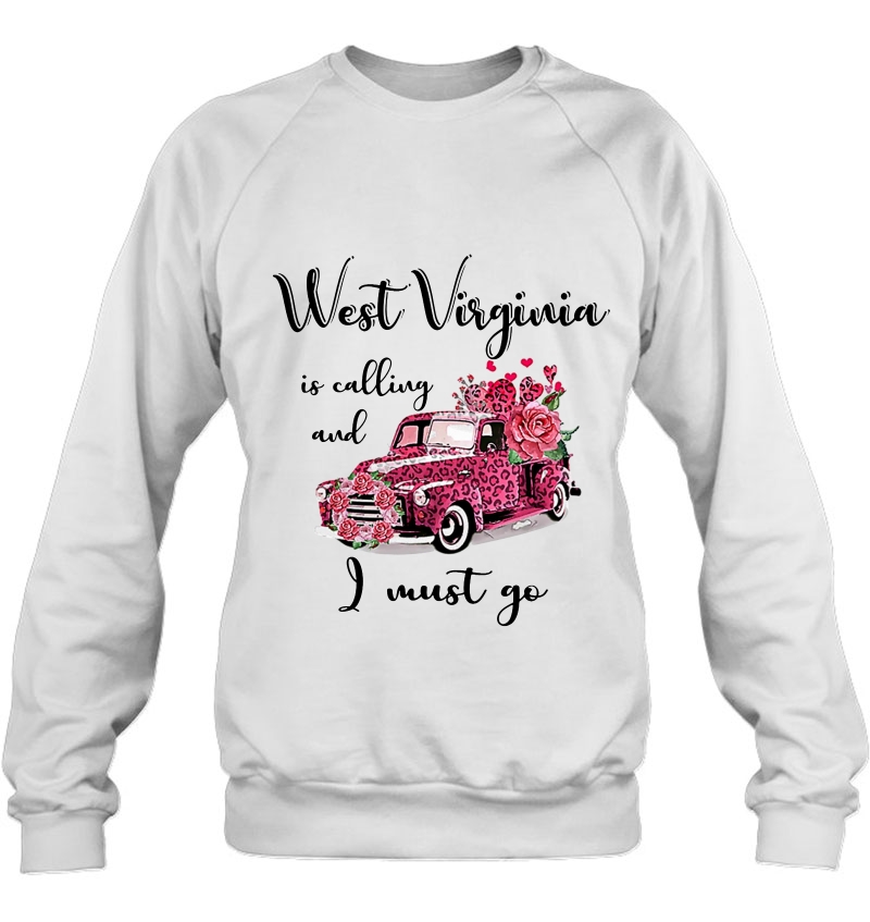 West Virginia Is Calling And I Must Go Pink Truck Floral Version Mugs